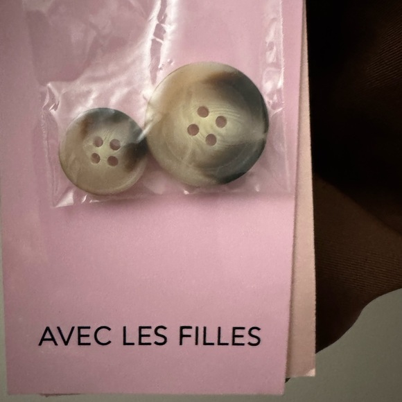 Avec Les Filles Brown Double-Breasted Blazer - Picture 2 of 11